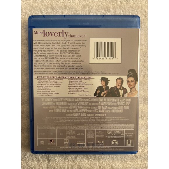 My Fair Lady Remastered 50th Anniversary (Blu-ray, 1964) Audrey Hepburn - Picture 2 of 6